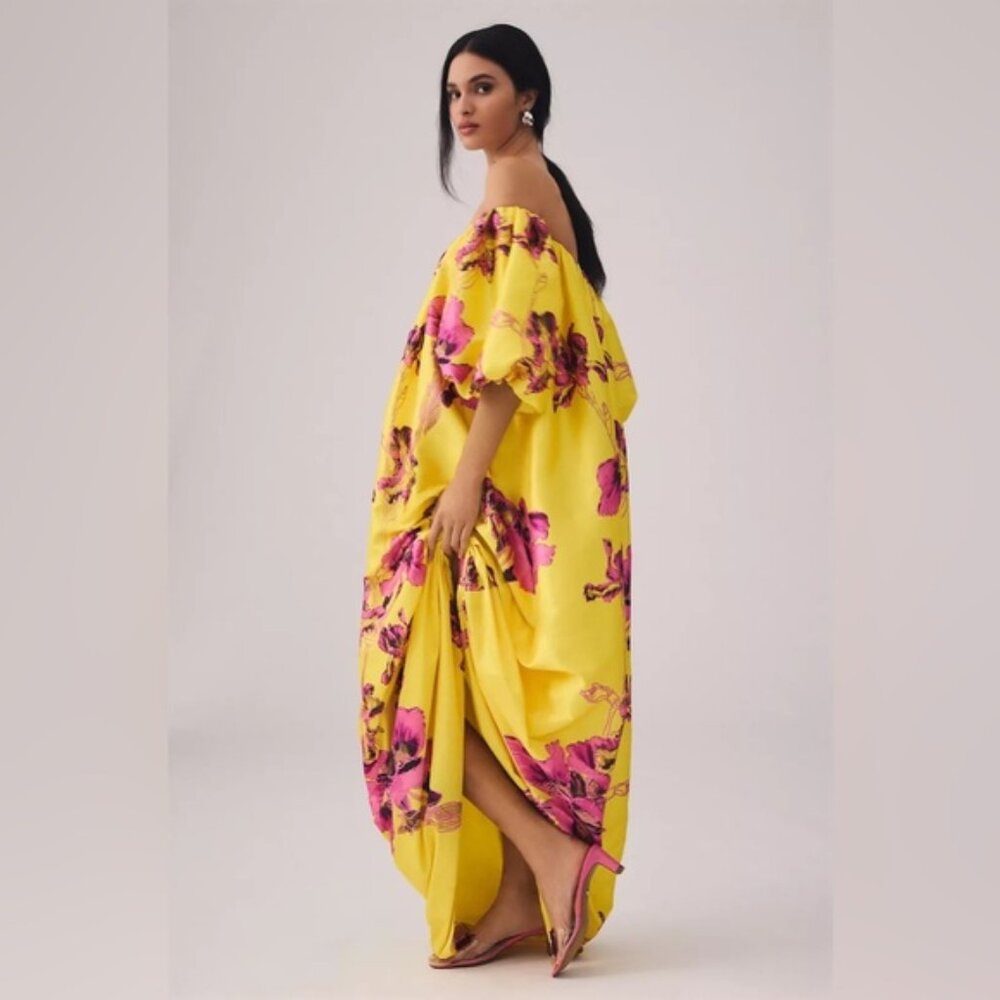 Anthropologie Atsu Off-The-Shoulder Floral Dress Size L